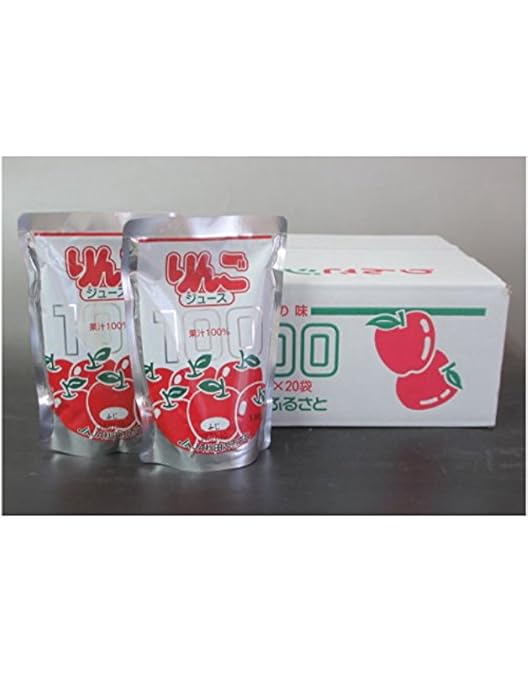 Amazon.co.jp: JA秋田ふるさと りんごジュース 20パック入り 180グラム